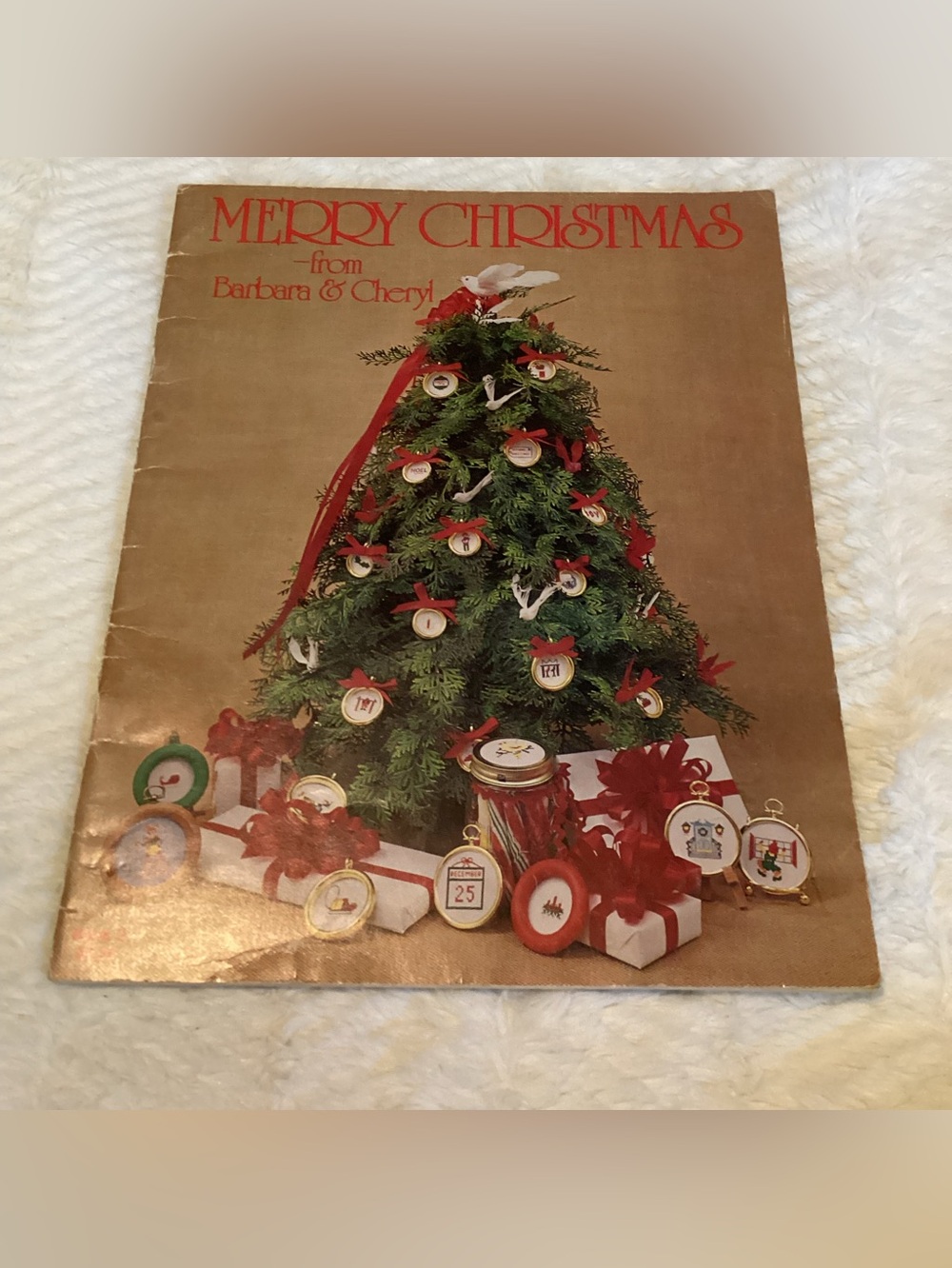 Merry Christmas From Barbara & Cheryl Cross Stitch Book